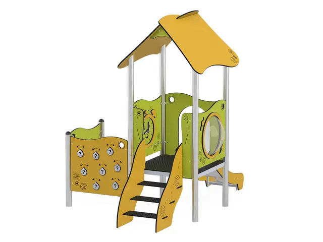 Milo lekehus med sklie L268 x B207 x H254 cm 