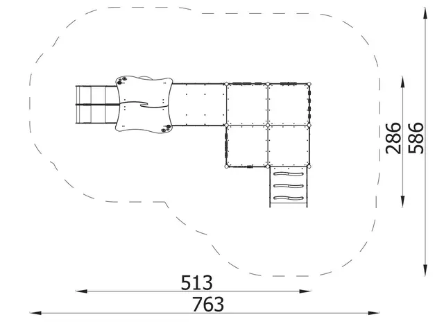 Milo lekeapparat sett 2 L513 x B286 x H254 cm 