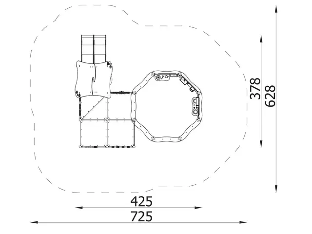Milo lekeapparat sett 3 L425 x B378 x H254 cm 