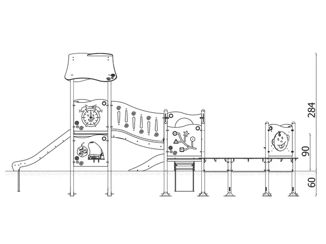Milo lekeapparat sett 4 L687 x B583 x H284 cm 
