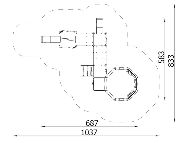 Milo lekeapparat sett 4 L687 x B583 x H284 cm 