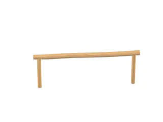 Robinio fitness balansebom L300 x B14 x H50 cm