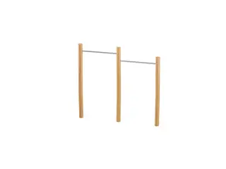 Robinio fitness kolbøttestativ dobbel L240 x B12 x H160 cm