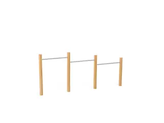 Robinio fitness kolbøttestativ trippel L352 x B12 x H161 cm