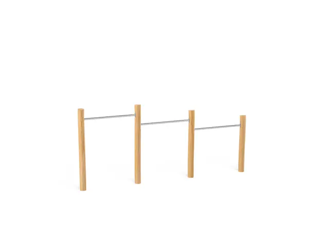 Robinio fitness kolbøttestativ trippel L352 x B12 x H161 cm 