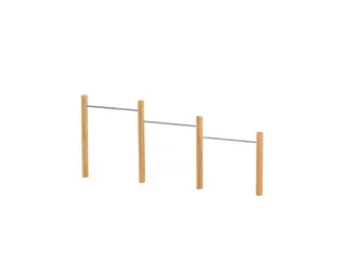 Robinio fitness kolbøttestativ trippel L352 x B12 x H161 cm