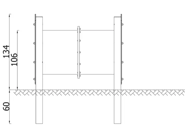Robinio fitness krabbetunnel L120 x B159 x H134 cm 