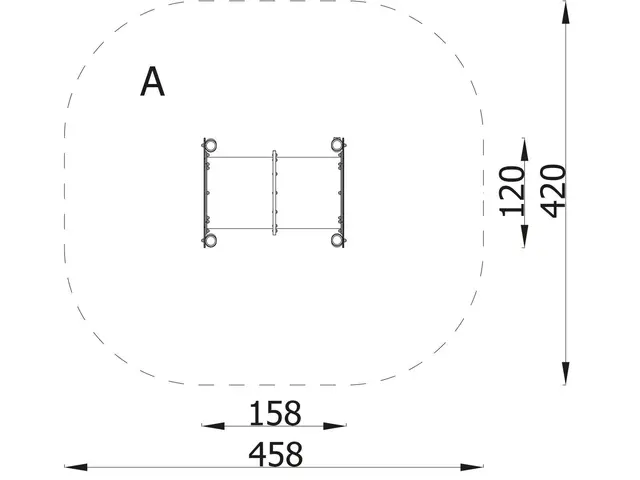 Robinio fitness krabbetunnel L120 x B159 x H134 cm 