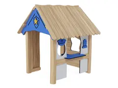 Playtown lekehus politistasjon L159 x B145 x H175 cm