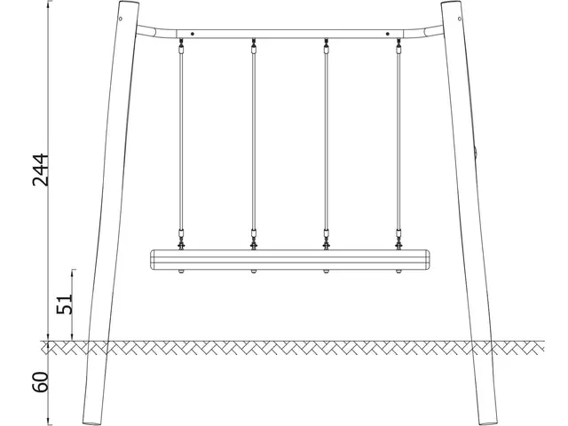 Robinio Swing Superline L256 x B289 x H244 cm 