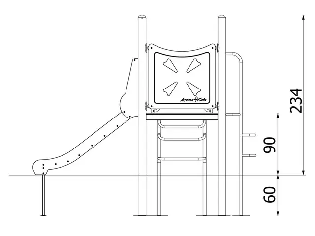 A4K lekeapparat 14 L201 x B326 x H234 cm 