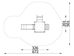 A4K lekeapparat 14 L201 x B326 x H234 cm