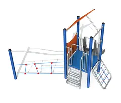 Barnas klatreborg 7 L398 x B398 x H357 cm