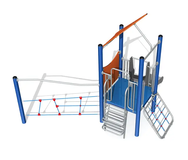 Barnas klatreborg 7 L398 x B398 x H357 cm 