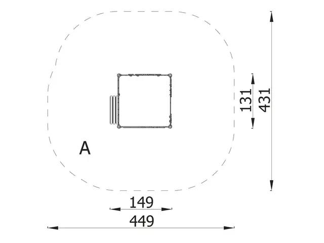 Milo lekehule med tunnel L149 x B131 x H152 cm 