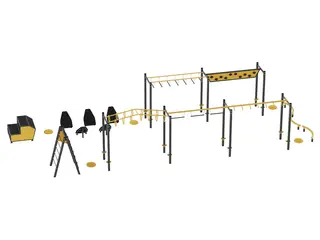 Ninja Workout Mastersett L1475 x B519 x H267 cm