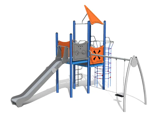 Barnas klatreborg 5 L629 x B476 cm 