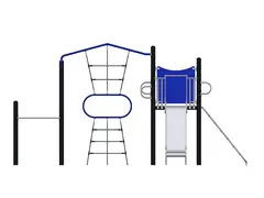 Barnas klatreborg 9 L594 x B368 x H300 cm