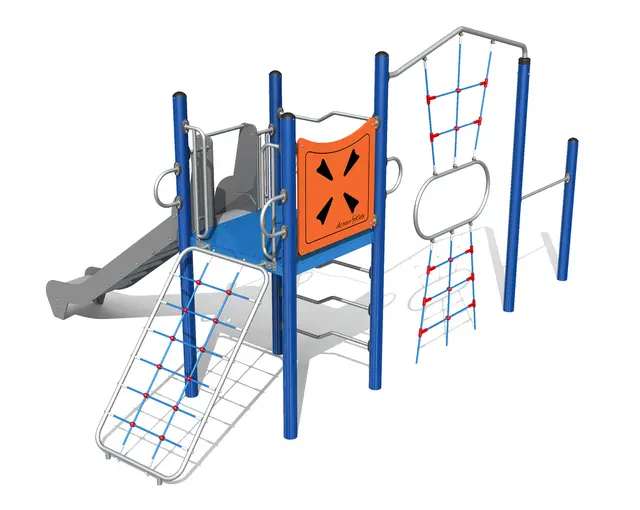 Barnas klatreborg 9 L594 x B368 x H300 cm 