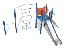 Barnas klatreborg 9 L594 x B368 x H300 cm