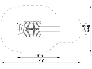 Robinio 104 lekeapparat L405 x B148 x H325 cm