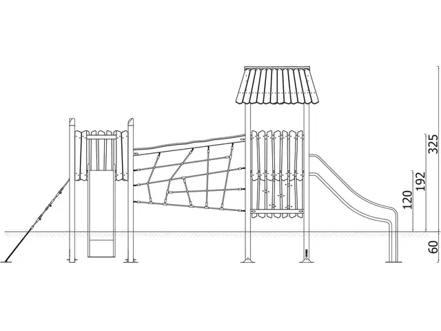 Robinio 201 lekeapparat L726 x B335 x H325 cm 