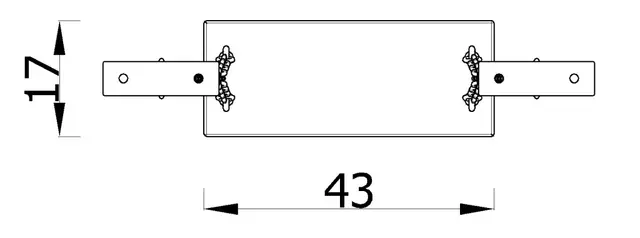 Huske med toppfeste L43 x B17 x H168 cm 
