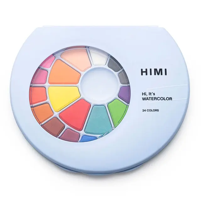 HIMI akvarellmaleskrin 24 farger 