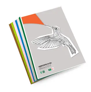 Trigonor hobbykartong A4 mix 80-225 g, 1 kg