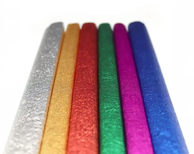 Kreppapir metallic mix 6 ruller 