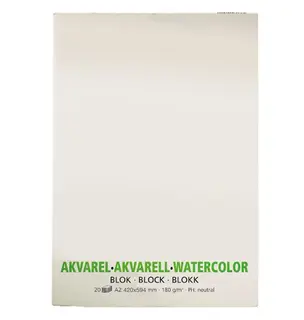 Akvarellpapir A2 225 g, 25 ark