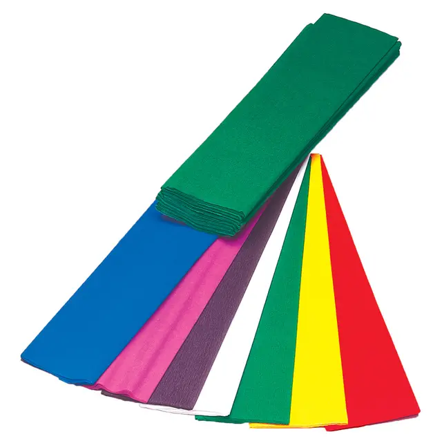 Kreppapir hvit 50 x 250 cm 