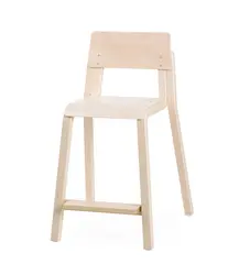 Maia stol med fotbrett natur B44 x D49 x H74 cm