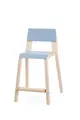 Maia stol med fotbrett Lys blå