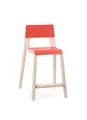 Maia stol med fotbrett Rød