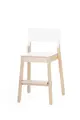 Mio stol med fotbrett hvit B44 x D46 x H74 cm
