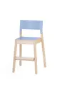 Mio stol med fotbrett lys blå B44 x D46 x H74 cm