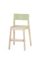 Mio stol med fotbrett lys grønn B44 x D46 x H74 cm
