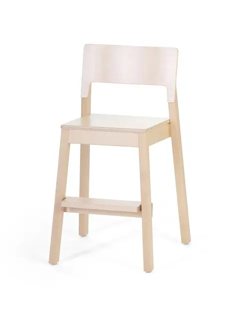 Mio stol med fotbrett natur B44 x D46 x H74 cm 