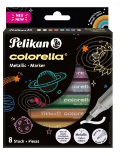 Pelikan metalliske tusjer 8 stk