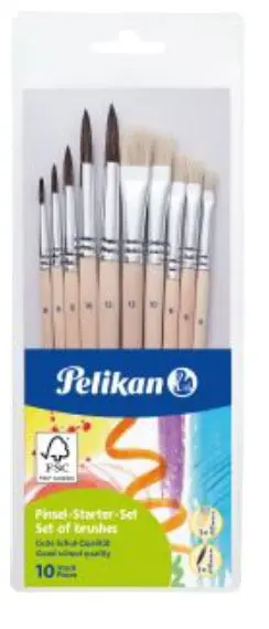 Pelikan penselsett 10 stk 