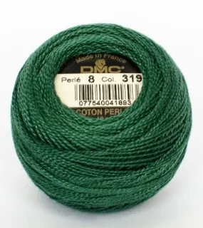 DMC perlegarn mørk grønn 10 g