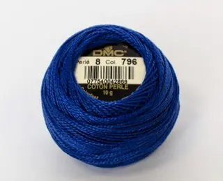 DMC perlegarn blå 10 g