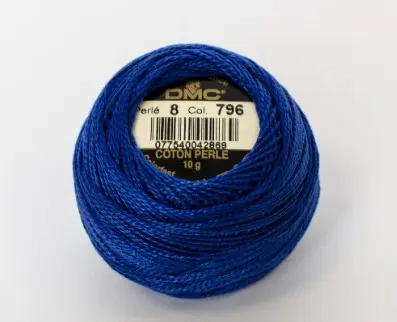 DMC perlegarn blå 10 g 