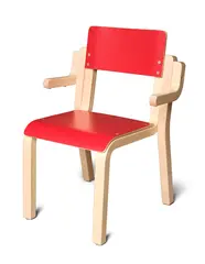 Maia stol med amlener for oppheng r&#248;d H31 cm