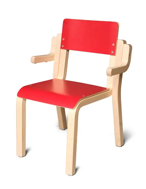 Maia stol med amlener for oppheng rød H31 cm 