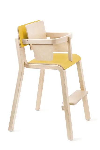 Maia høystol med bøyle Gul SH50 cm 