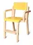 Maia stol med fotbrett og armlener Gul B43 x D40 x H62 cm 