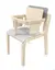 Maia stol med bøyle Lys grå H31 cm 