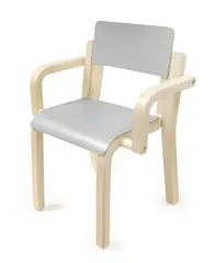 Maia stol med armlene Lys grå H35 cm